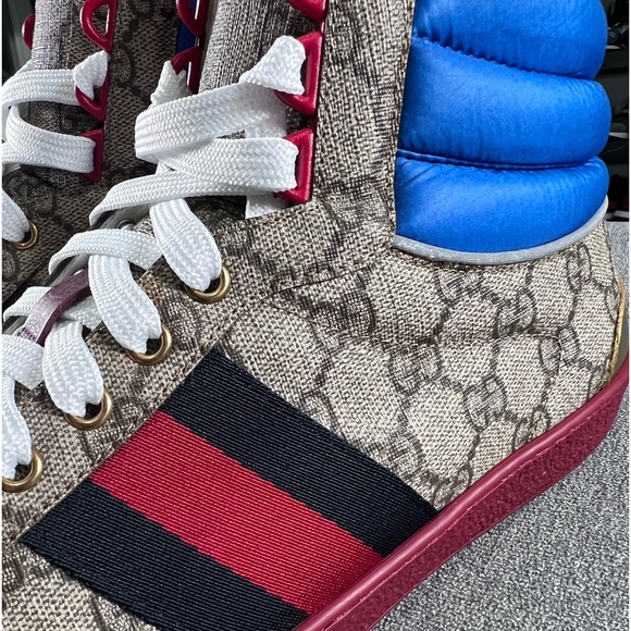 🍟GUCCI ACE GG SUPREME HIGHTOP SNEAKER🍟 - Picture 6 of 10